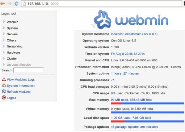 How to install webmin on centos 6