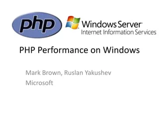 How to optimize PHP performance on Windows