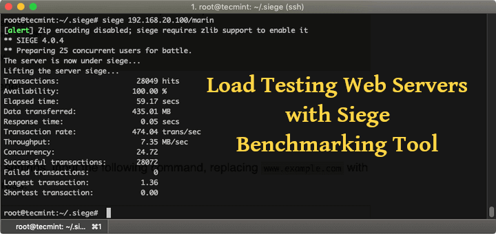 Load Testing Web Servers with Siege Benchmarking Tool