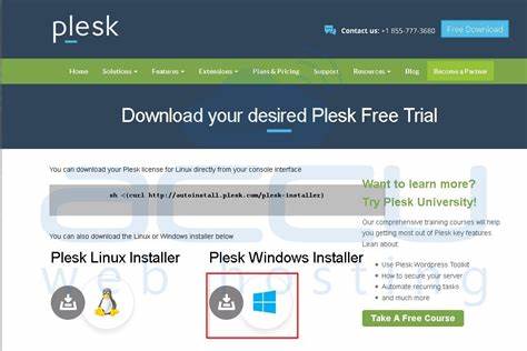 Install Plesk on windows